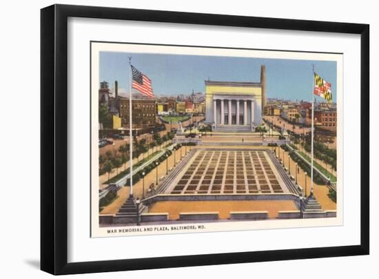 War Memorial, Baltimore-null-Framed Art Print