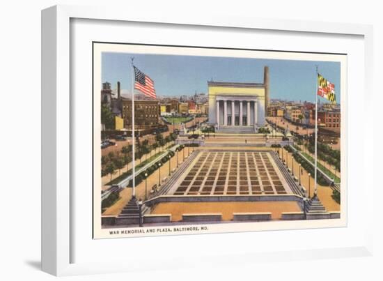 War Memorial, Baltimore-null-Framed Art Print