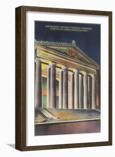 War Memorial Building, Nashville, Tennessee-null-Framed Art Print