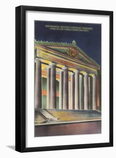 War Memorial Building, Nashville, Tennessee-null-Framed Art Print