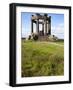 War Memorial on the Clifftop Above Stonehaven, Aberdeenshire, Scotland, United Kingdom, Europe-Mark Sunderland-Framed Photographic Print