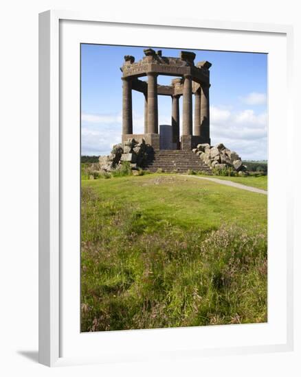 War Memorial on the Clifftop Above Stonehaven, Aberdeenshire, Scotland, United Kingdom, Europe-Mark Sunderland-Framed Photographic Print