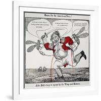 War Of 1812: Cartoon, 1813-null-Framed Giclee Print