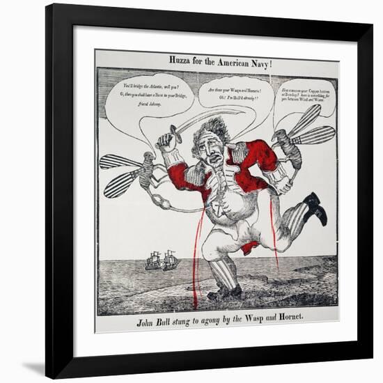 War Of 1812: Cartoon, 1813-null-Framed Giclee Print