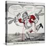 War Of 1812: Cartoon, 1813-null-Stretched Canvas