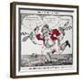 War Of 1812: Cartoon, 1813-null-Framed Giclee Print