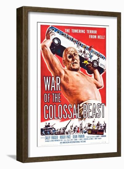 War of the Colossal Beast-null-Framed Art Print