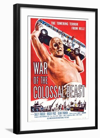 War of the Colossal Beast-null-Framed Art Print