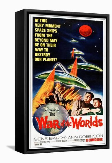 War of the Worlds, Bottom From Left: Gene Barry, Ann Robinson, 1953-null-Framed Stretched Canvas