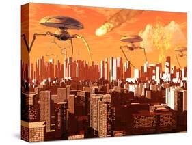 War of the Worlds-Stocktrek Images-Stretched Canvas