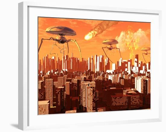 War of the Worlds-Stocktrek Images-Framed Photographic Print
