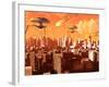 War of the Worlds-Stocktrek Images-Framed Photographic Print