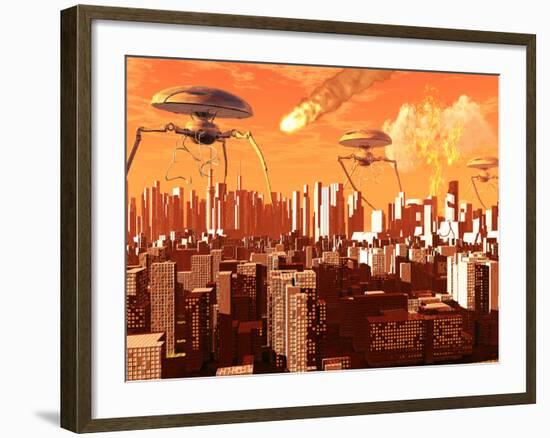 War of the Worlds-Stocktrek Images-Framed Photographic Print