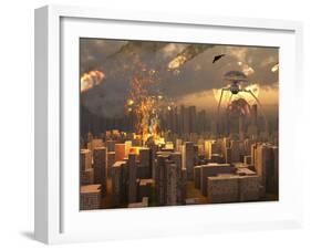 War of the Worlds-Stocktrek Images-Framed Photographic Print