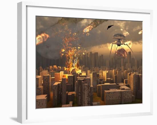 War of the Worlds-Stocktrek Images-Framed Photographic Print