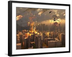 War of the Worlds-Stocktrek Images-Framed Photographic Print