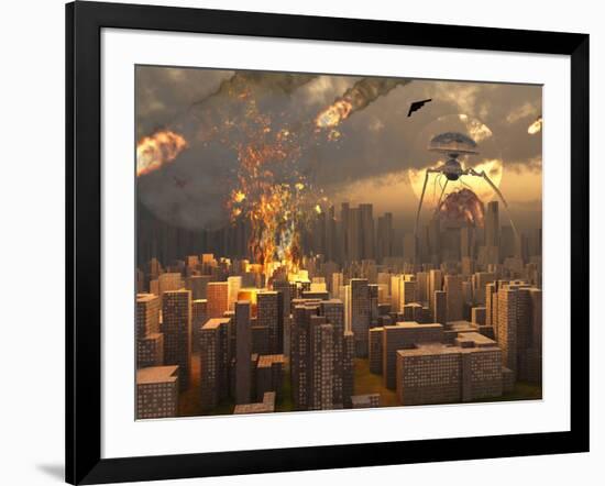 War of the Worlds-Stocktrek Images-Framed Photographic Print