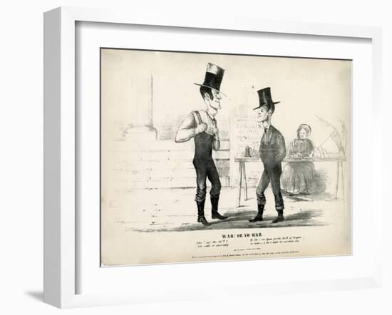 War! or No War: Ike! Say the 49th and Let's Settle it Amercably...No Sir...., 1846-null-Framed Giclee Print