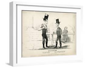 War! or No War: Ike! Say the 49th and Let's Settle it Amercably...No Sir...., 1846-null-Framed Giclee Print