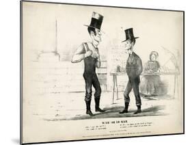 War! or No War: Ike! Say the 49th and Let's Settle it Amercably...No Sir...., 1846-null-Mounted Giclee Print
