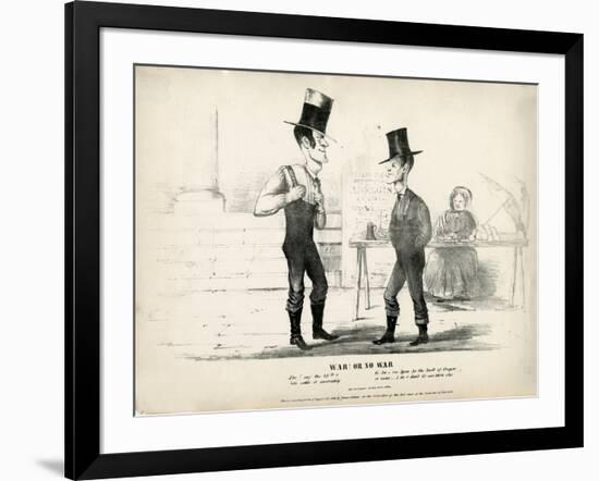 War! or No War: Ike! Say the 49th and Let's Settle it Amercably...No Sir...., 1846-null-Framed Giclee Print