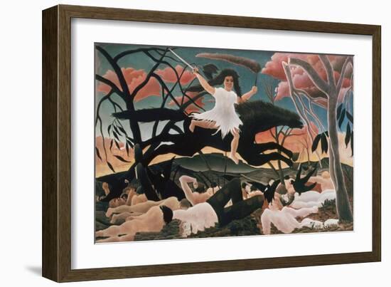 War or Ride of Discord (La Guerre ou la chevauchee de la discorde)-Henri Rousseau-Framed Giclee Print