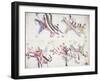 War Party Coming Home, Illustration from the 'Black Horse Ledger', 1877-79-null-Framed Giclee Print