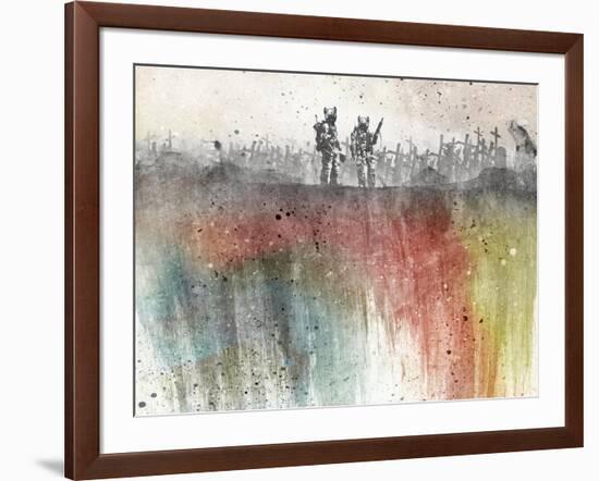 War Pigs Wallpaper-Alex Cherry-Framed Art Print