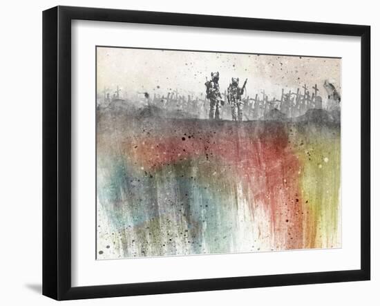 War Pigs Wallpaper-Alex Cherry-Framed Art Print