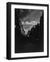 War Plane Contrails in the London Sky-null-Framed Photographic Print