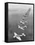 War Planes Flying in Formation-null-Framed Stretched Canvas