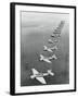 War Planes Flying in Formation-null-Framed Photographic Print