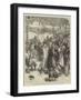 War Preparations in Russia, Impressing Waggons and Horses for Army Transport at Novoselitza-Charles Robinson-Framed Giclee Print