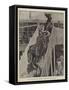 War Preparations, Shipping Horses at Southampton-John Charlton-Framed Stretched Canvas