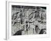 War Scene with Elephants, Detail from Relief on Arch of Galerius, Ca 297-null-Framed Giclee Print