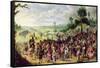 War Scene-Sebastian Vrancx-Framed Stretched Canvas