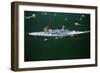 War Ship in New York Harbor, New York City, New York, July 4, 1986-null-Framed Photographic Print