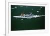 War Ship in New York Harbor, New York City, New York, July 4, 1986-null-Framed Photographic Print