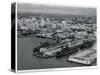 War Ships Docked at the Port of Miami, C.1950-null-Stretched Canvas