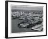 War Ships Docked at the Port of Miami, C.1950-null-Framed Photographic Print