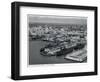 War Ships Docked at the Port of Miami, C.1950-null-Framed Photographic Print