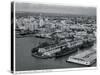 War Ships Docked at the Port of Miami, C.1950-null-Stretched Canvas