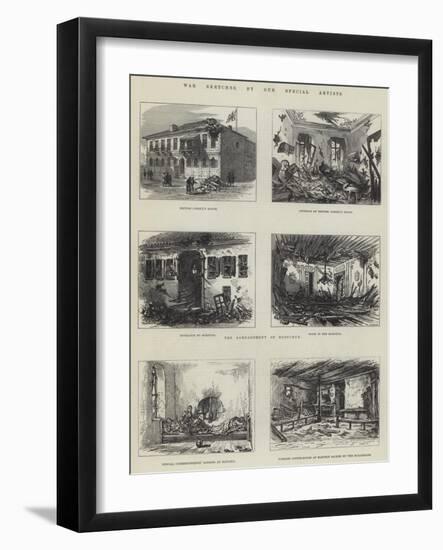 War Sketches-null-Framed Giclee Print