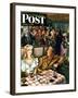 "War Stories," Saturday Evening Post Cover, October 6, 1945-Constantin Alajalov-Framed Giclee Print