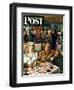 "War Stories," Saturday Evening Post Cover, October 6, 1945-Constantin Alajalov-Framed Giclee Print