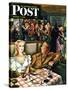 "War Stories," Saturday Evening Post Cover, October 6, 1945-Constantin Alajalov-Stretched Canvas