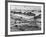 War Supply Point Scene near Beach-null-Framed Photographic Print