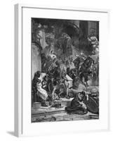 War Torn Scene in Rome-null-Framed Giclee Print