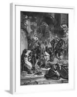 War Torn Scene in Rome-null-Framed Giclee Print