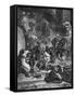 War Torn Scene in Rome-null-Framed Stretched Canvas